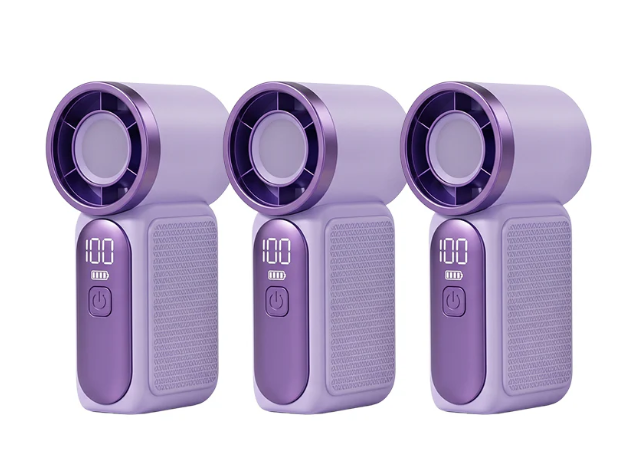 💨 Mini Handheld Fan with LED Display|  🧊6 speeds, 10.7 hours of cool| Weighs nothing – goes anywhere
