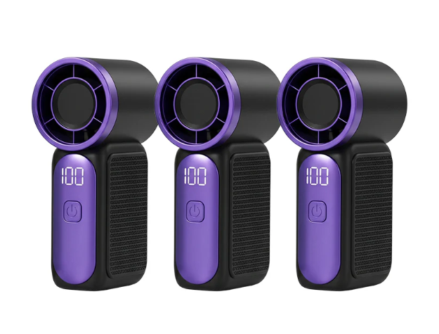 💨 Mini Handheld Fan with LED Display|  🧊6 speeds, 10.7 hours of cool| Weighs nothing – goes anywhere